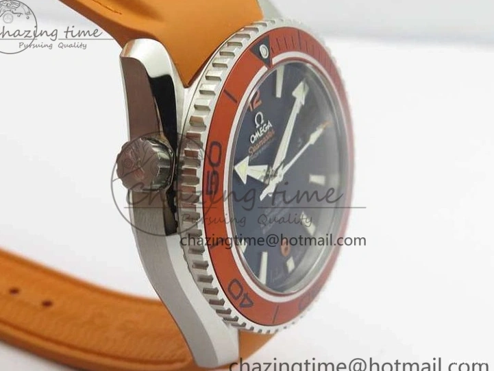 0109 UrbanStyle Planet Ocean Pro Orange Bezel 45mm OMF 1:1 Best Edition On Rubber Strap A8500 (Black Balance Wheel) 8138